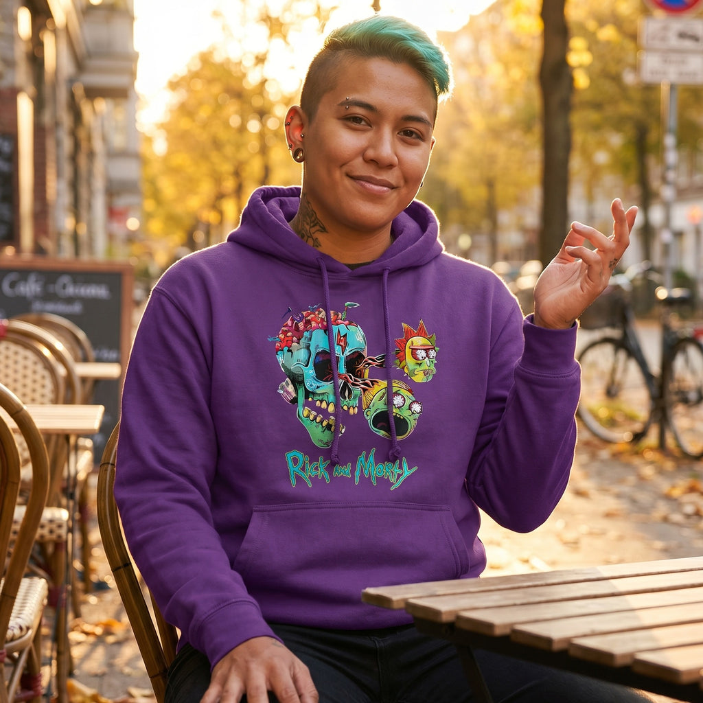 Zdjęcie produktu Rick and Morty – Bluza z kapturem Morty i Rick Face
