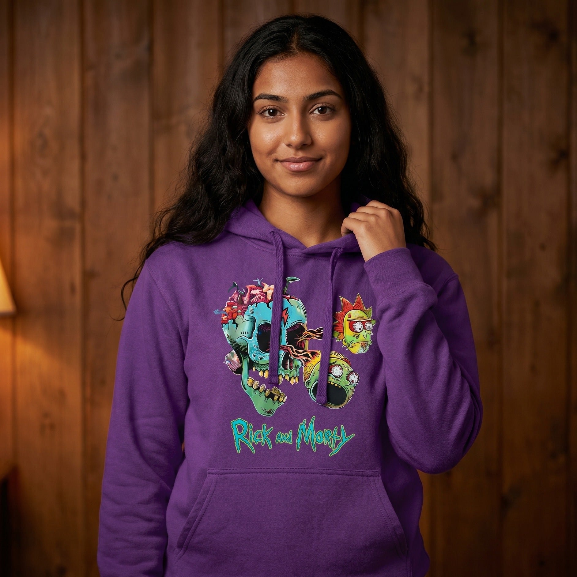 Zdjęcie produktu Rick and Morty – Bluza z kapturem Morty i Rick Face