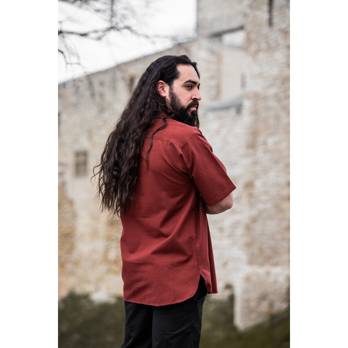 Product image Medieval Shirt Erik Short Sleeve red