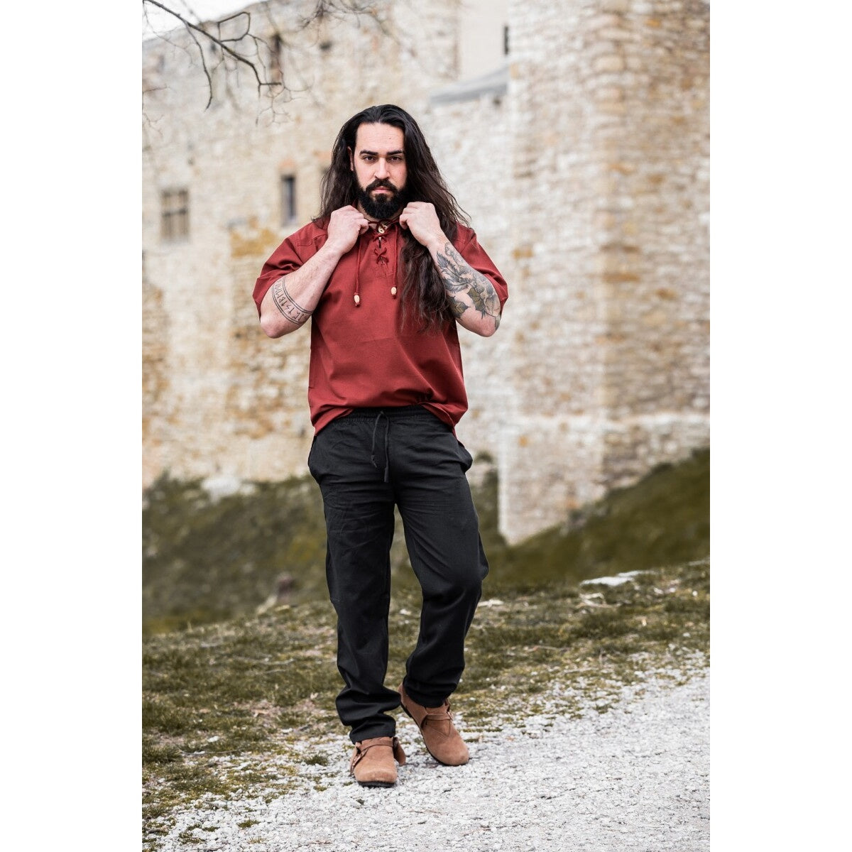 Product image Medieval Shirt Erik Short Sleeve red