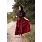 Product image Medieval Gugel Tyr with Wolf Embroidery brown