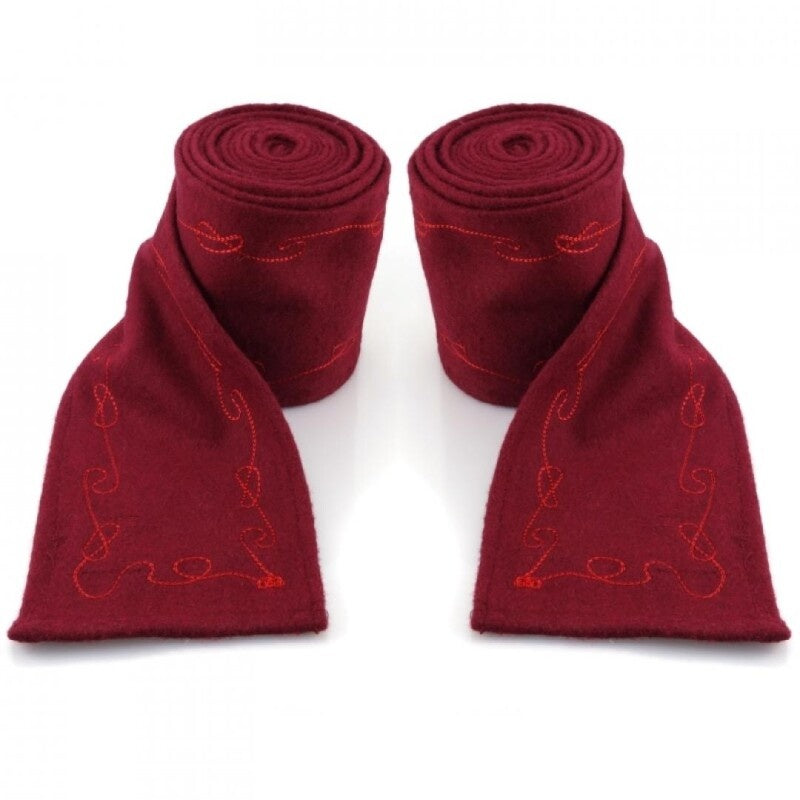 Product image Medieval Wool Leg Wraps Hannes with Embroidery