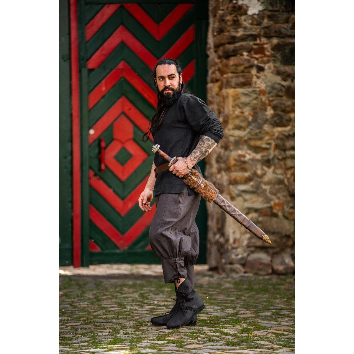Product image Medieval Breeches Laurence with Calf Lacing brown