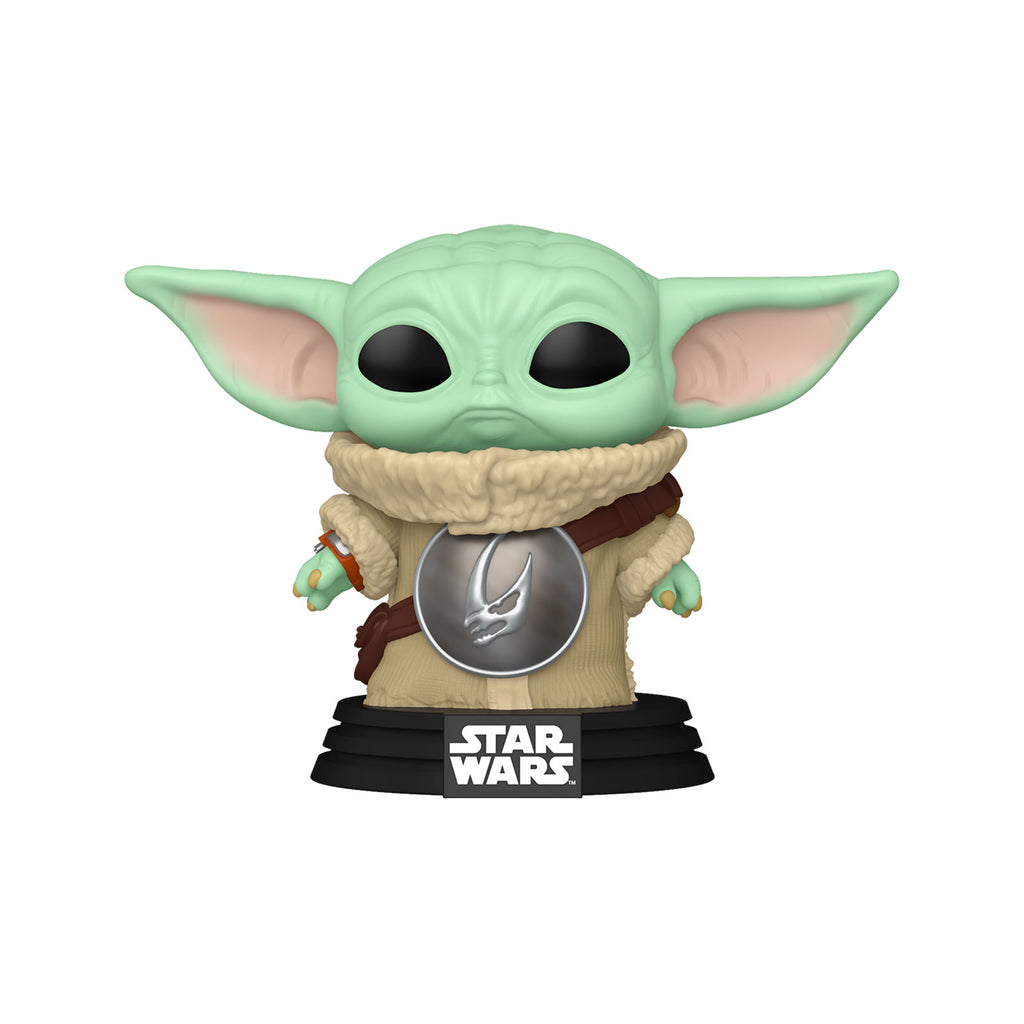 Zdjęcie produktu Grogu z napierśnikiem Mudhorn figurka Funko Pop z ruszającą się główką - Star Wars The Mandalorian and Grogu