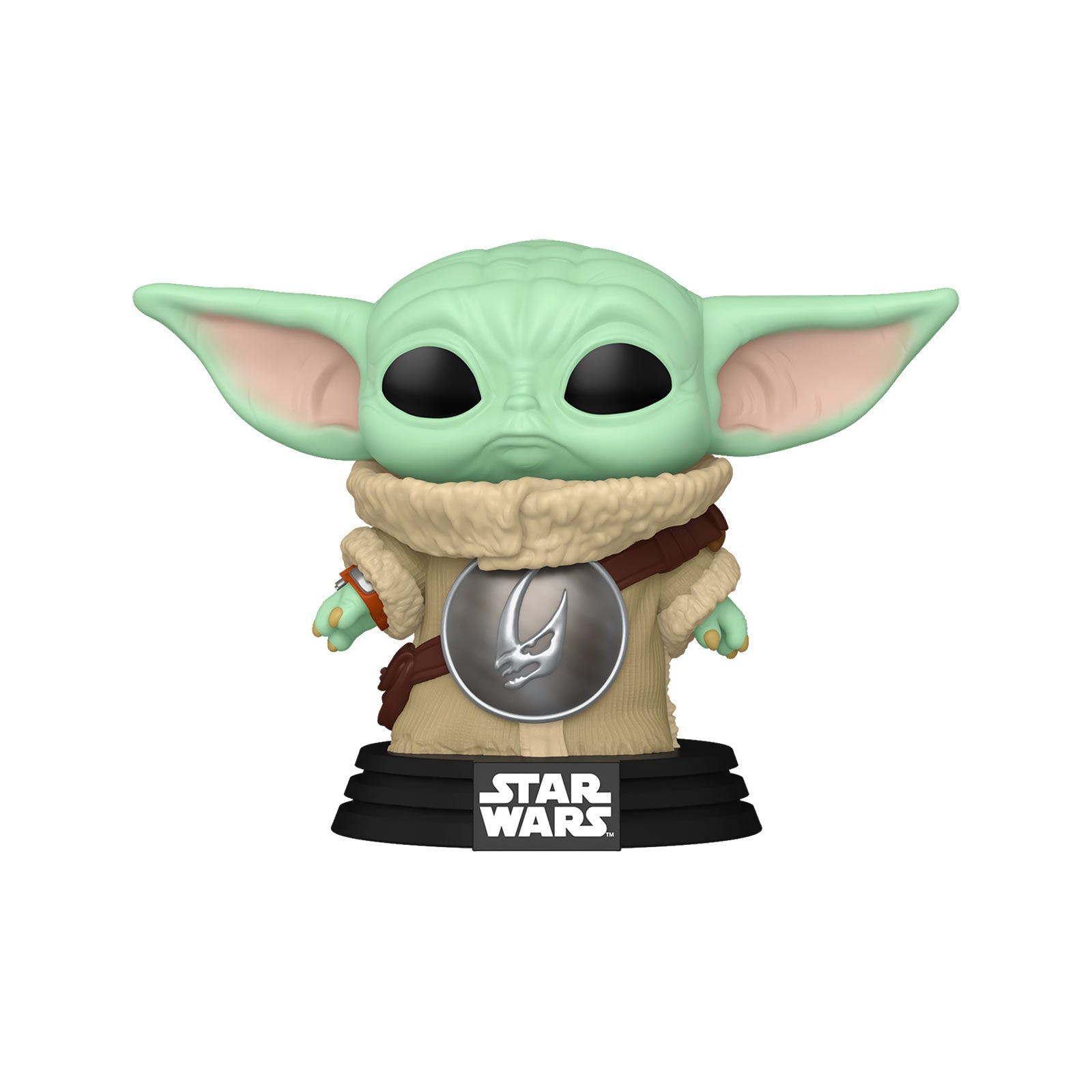Zdjęcie produktu Grogu z napierśnikiem Mudhorn figurka Funko Pop z ruszającą się główką - Star Wars The Mandalorian and Grogu