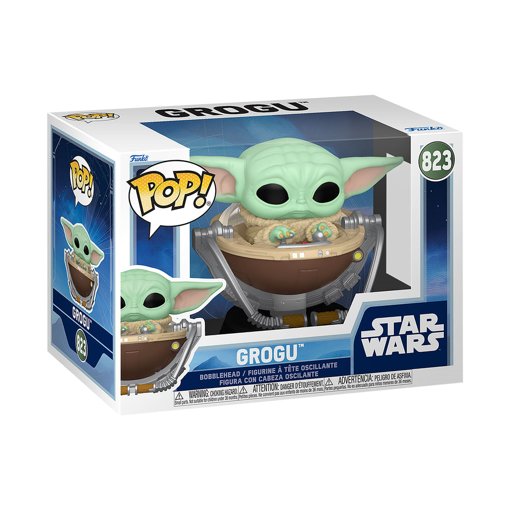 Zdjęcie produktu Grogu w wózku figurka Funko Pop bobble-head – Star Wars The Mandalorian and Grogu