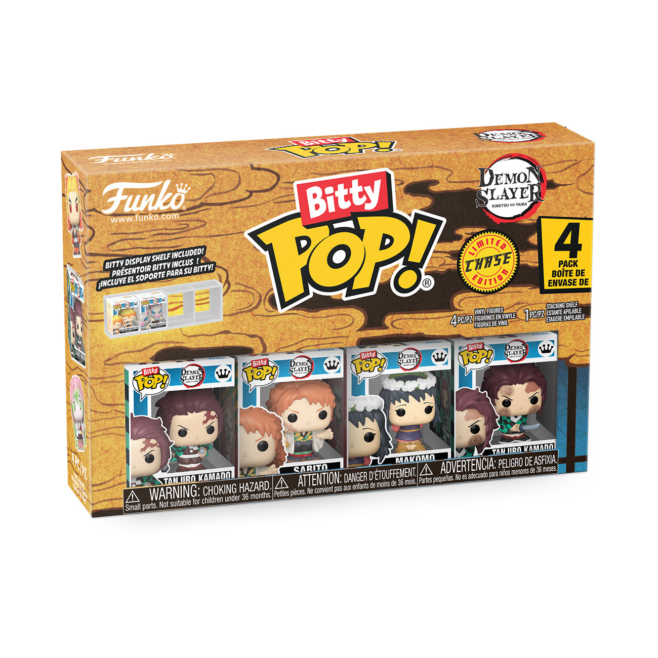 Zdjęcie produktu Demon Slayer - Zestaw 4 figurek Funko Bitty Pop Seria 4