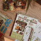 Product image CuteBee - Sunny Cafe Miniature House Book Nook Model Kit