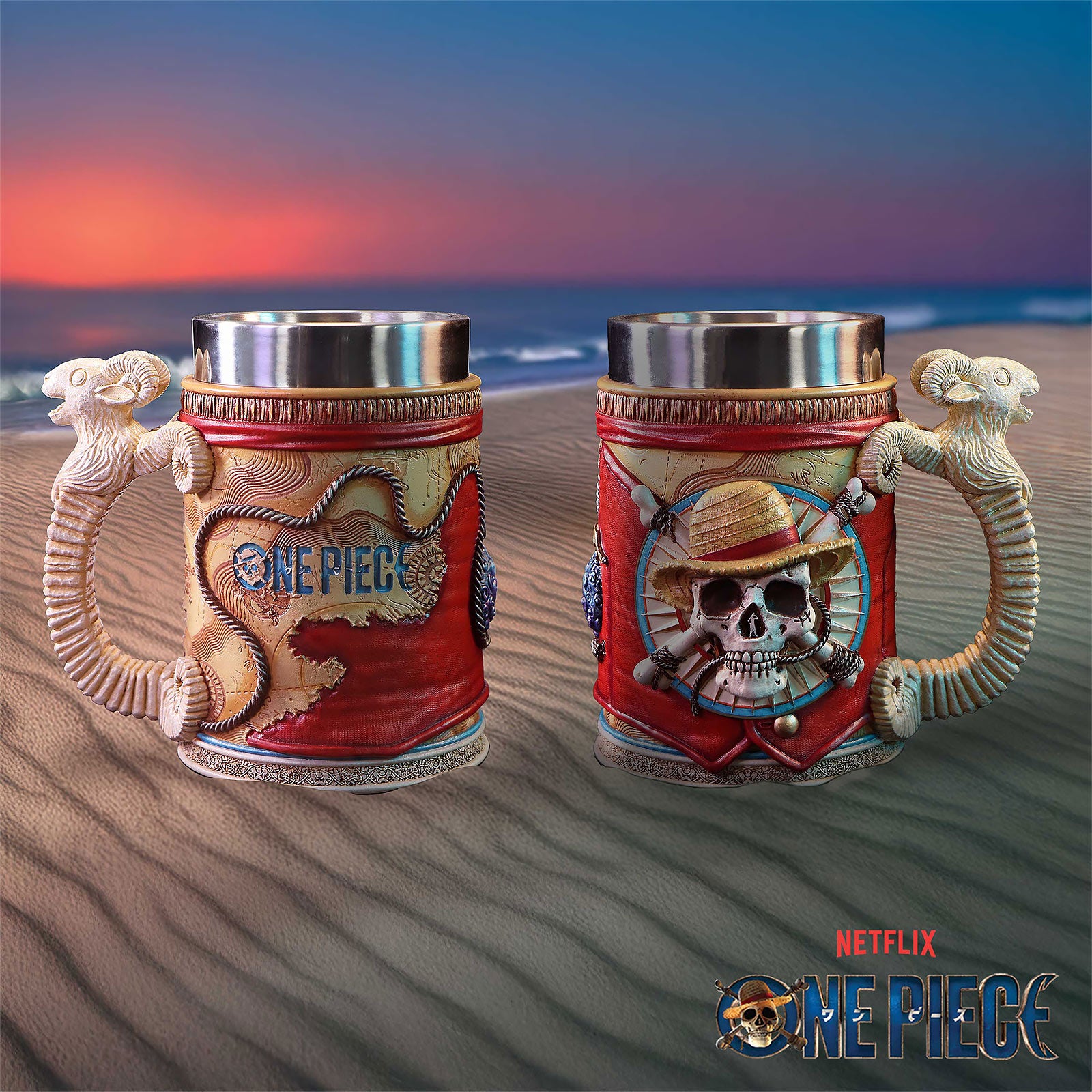 Zdjęcie produktu One Piece - Kufel Monkey D. Luffy Skull
