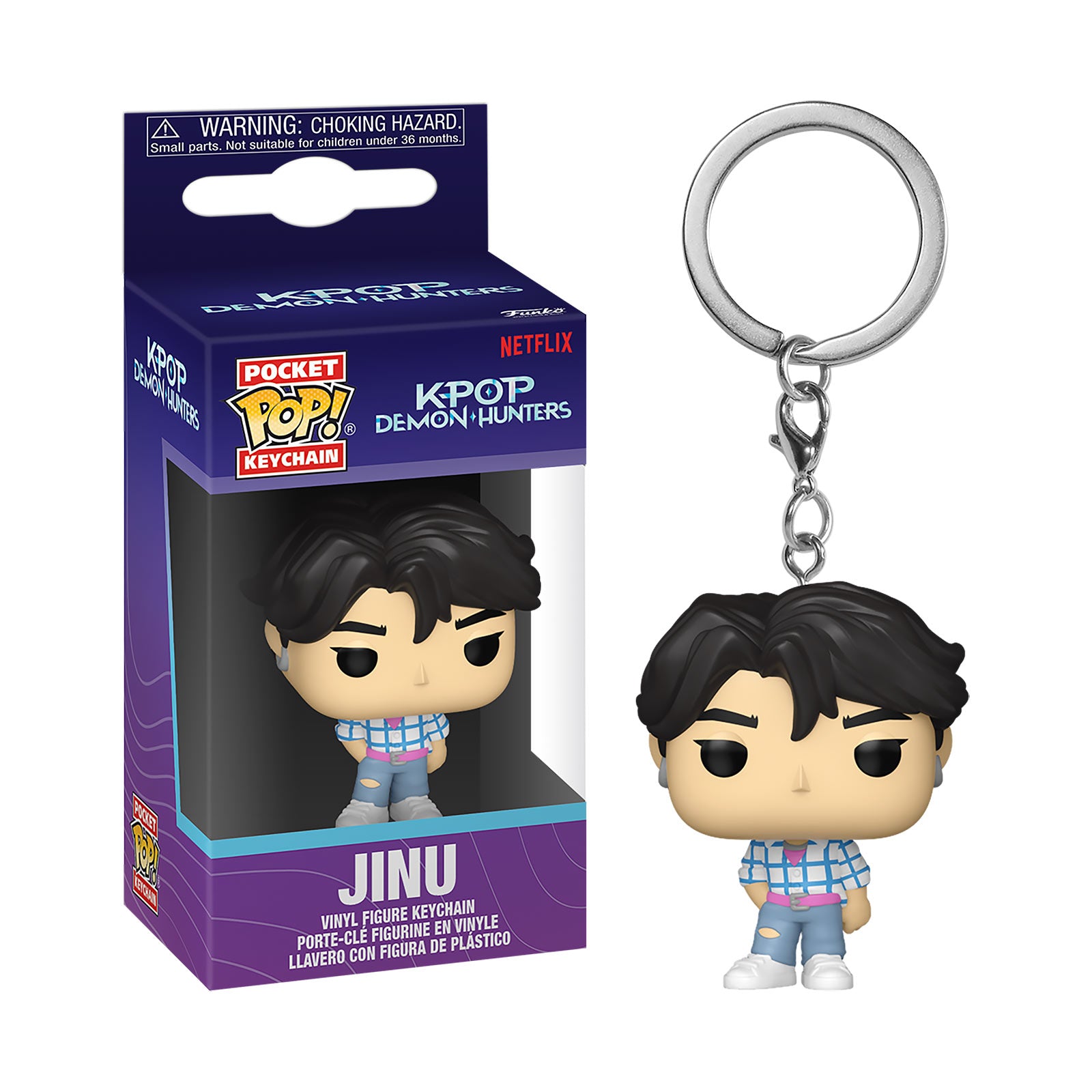 Zdjęcie produktu KPop Demon Hunters - brelok Funko Pop Jinu
