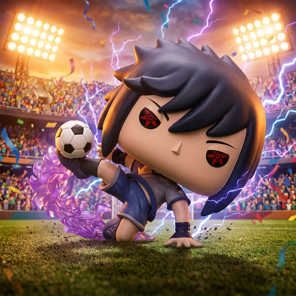 Zdjęcie produktu Naruto Shippuden - Sasuke z piłką nożną figurka Funko Pop