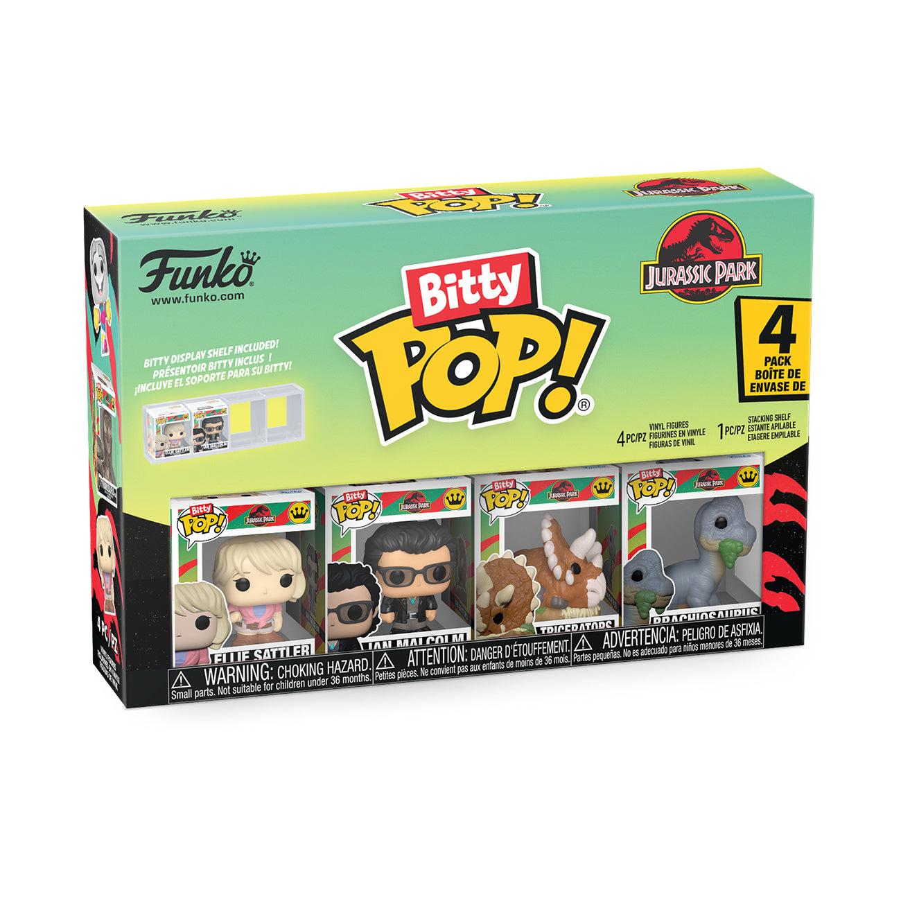 Zdjęcie produktu Jurassic Park - Zestaw figurek Funko Bitty Pop Series 1
