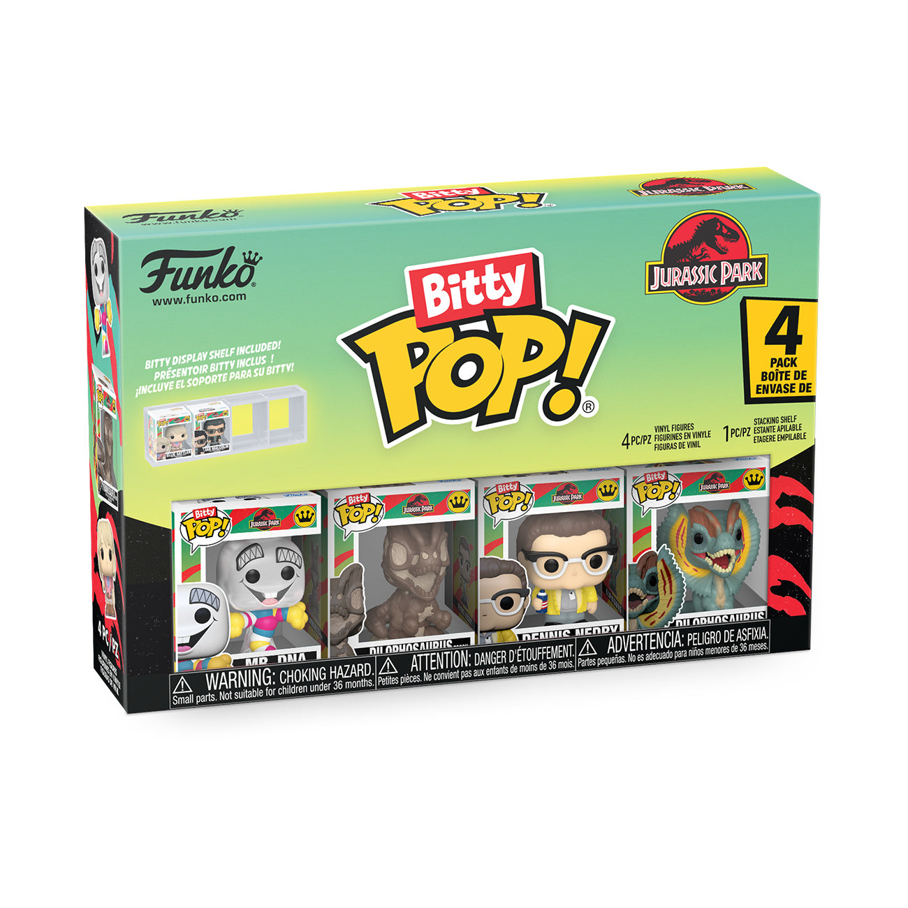 Zdjęcie produktu Jurassic Park - Zestaw figurek Funko Bitty Pop Series 3
