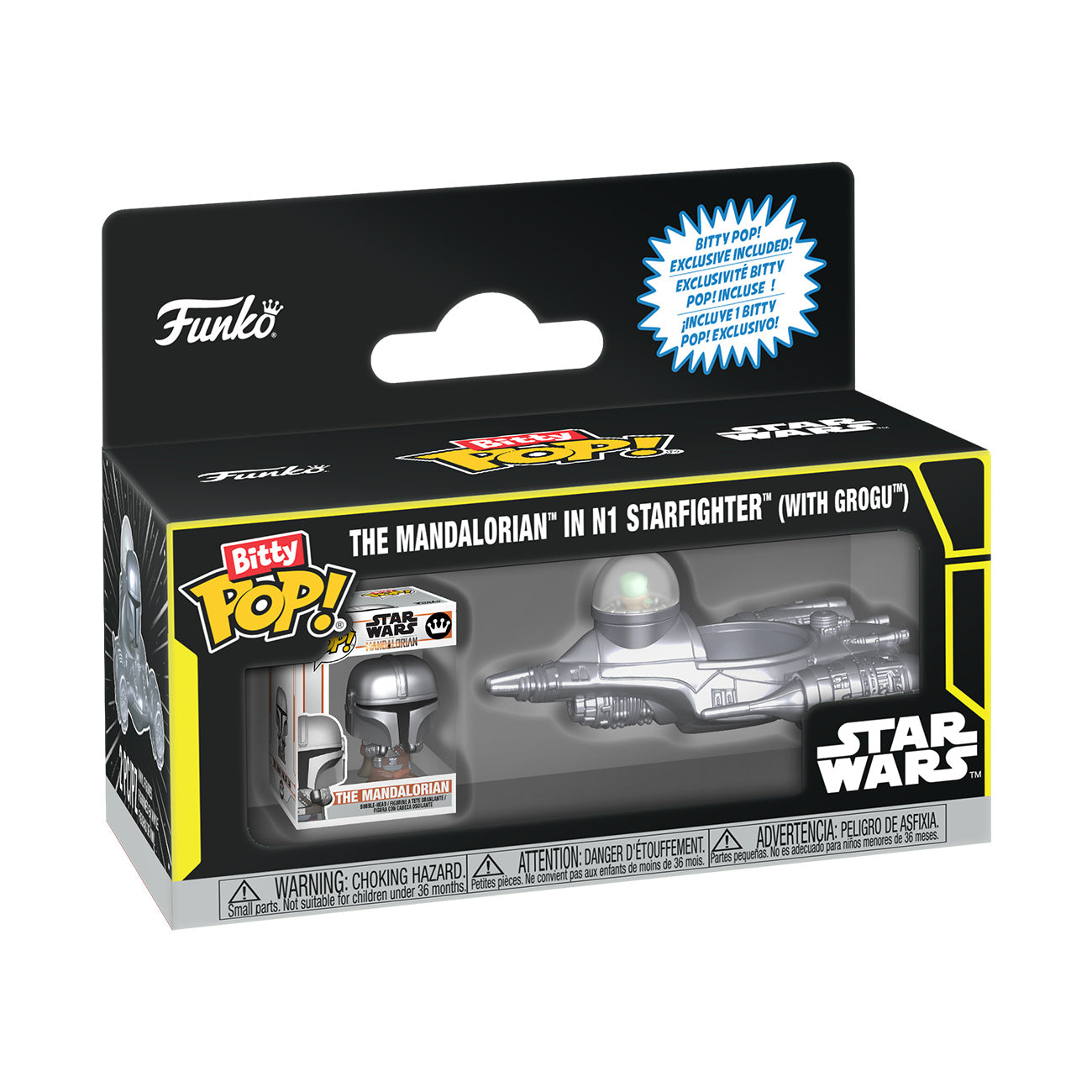 Zdjęcie produktu Star Wars - Mando ze Starfighterem zestaw figurek Funko Bitty Pop Ride