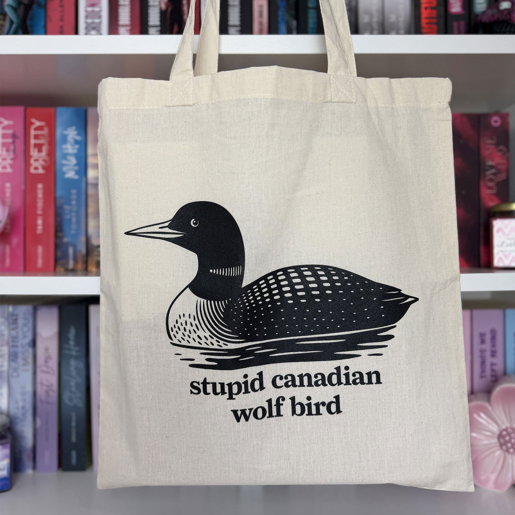 Zdjęcie produktu Torba materiałowa Stupid Canadian Wolf Bird dla fanów Heated Rivalry