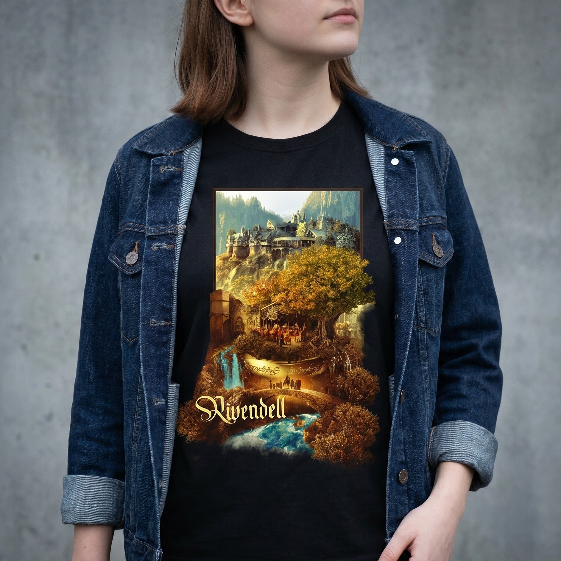 Zdjęcie produktu Koszulka Rivendell czarna - Władca Pierścieni
