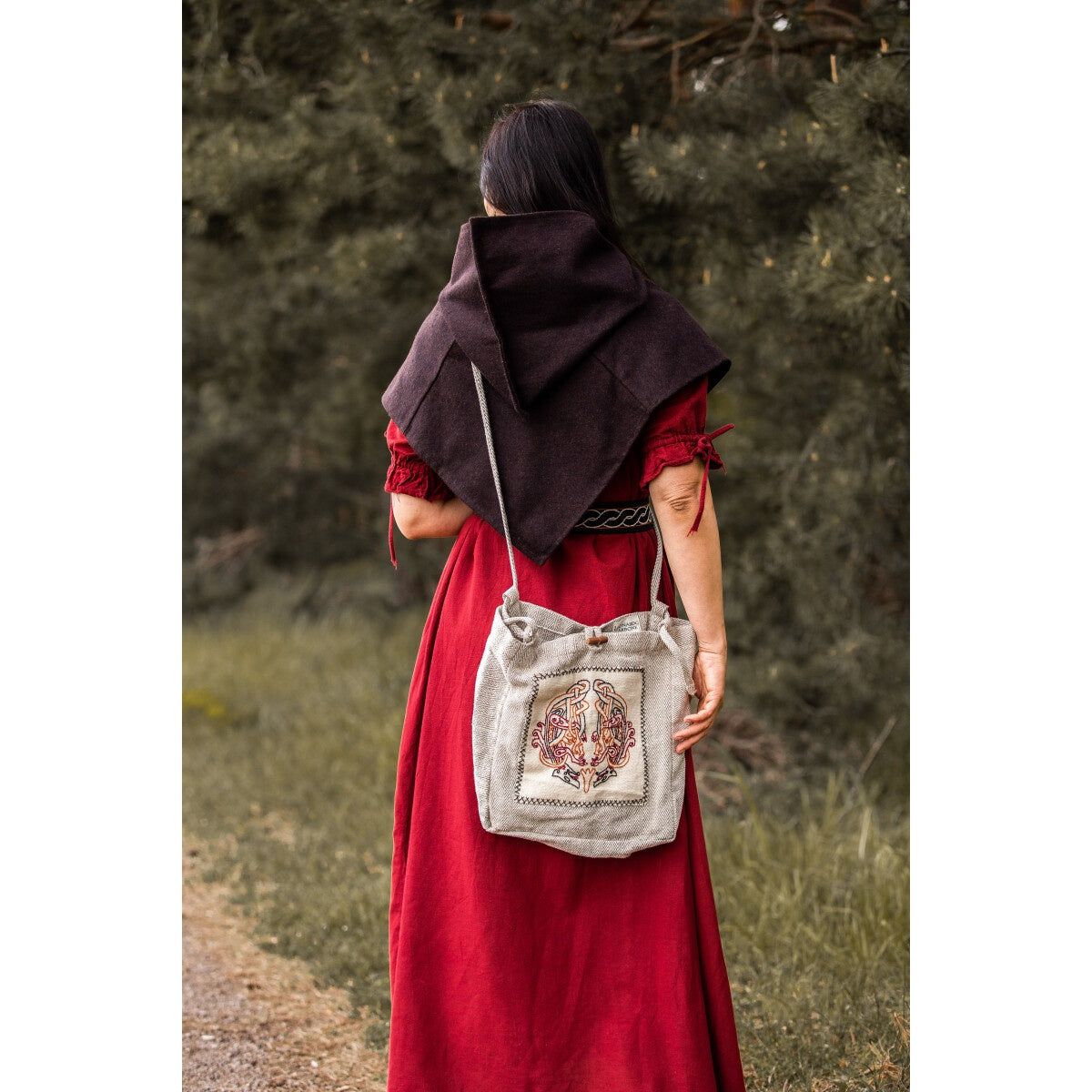 Product image Medieval Shoulder Bag Tora with Embroidery beige