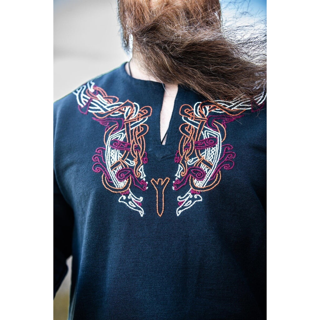 Product image Medieval Viking Tunic Snorri black-red