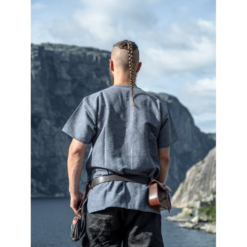 Product image Medieval Viking Tunic Edmund Short Sleeve Blue-Grey