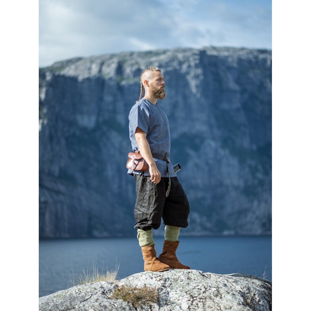 Product image Medieval Viking Tunic Edmund Short Sleeve Blue-Grey