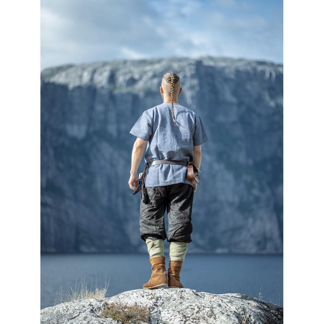 Product image Medieval Viking Tunic Edmund Short Sleeve Blue-Grey