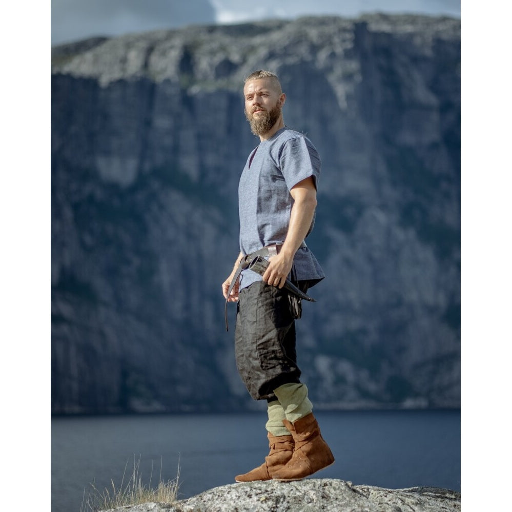 Product image Medieval Viking Tunic Edmund Short Sleeve Blue-Grey