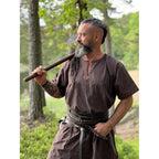 Product image Medieval Viking Tunic Theobald Short Sleeve Dark Brown