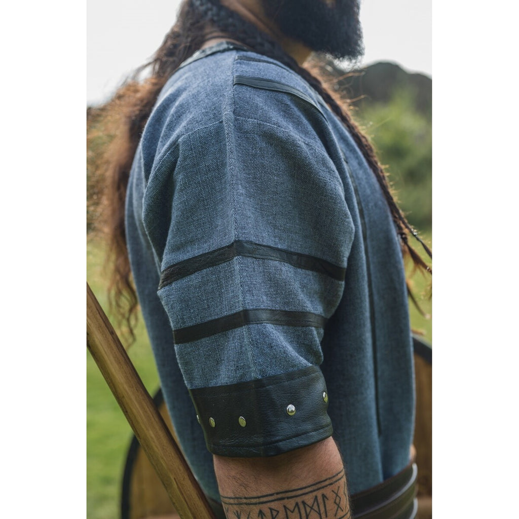 Product image Medieval Viking Tunic Rollo short-sleeved blue-grey