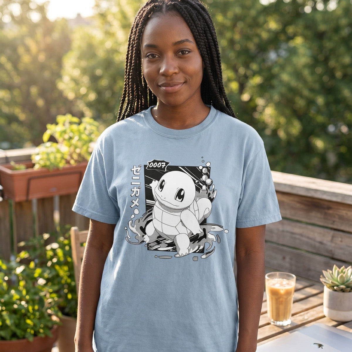 Zdjęcie produktu Pokemon - Koszulka Squirtle Katakana Vintage