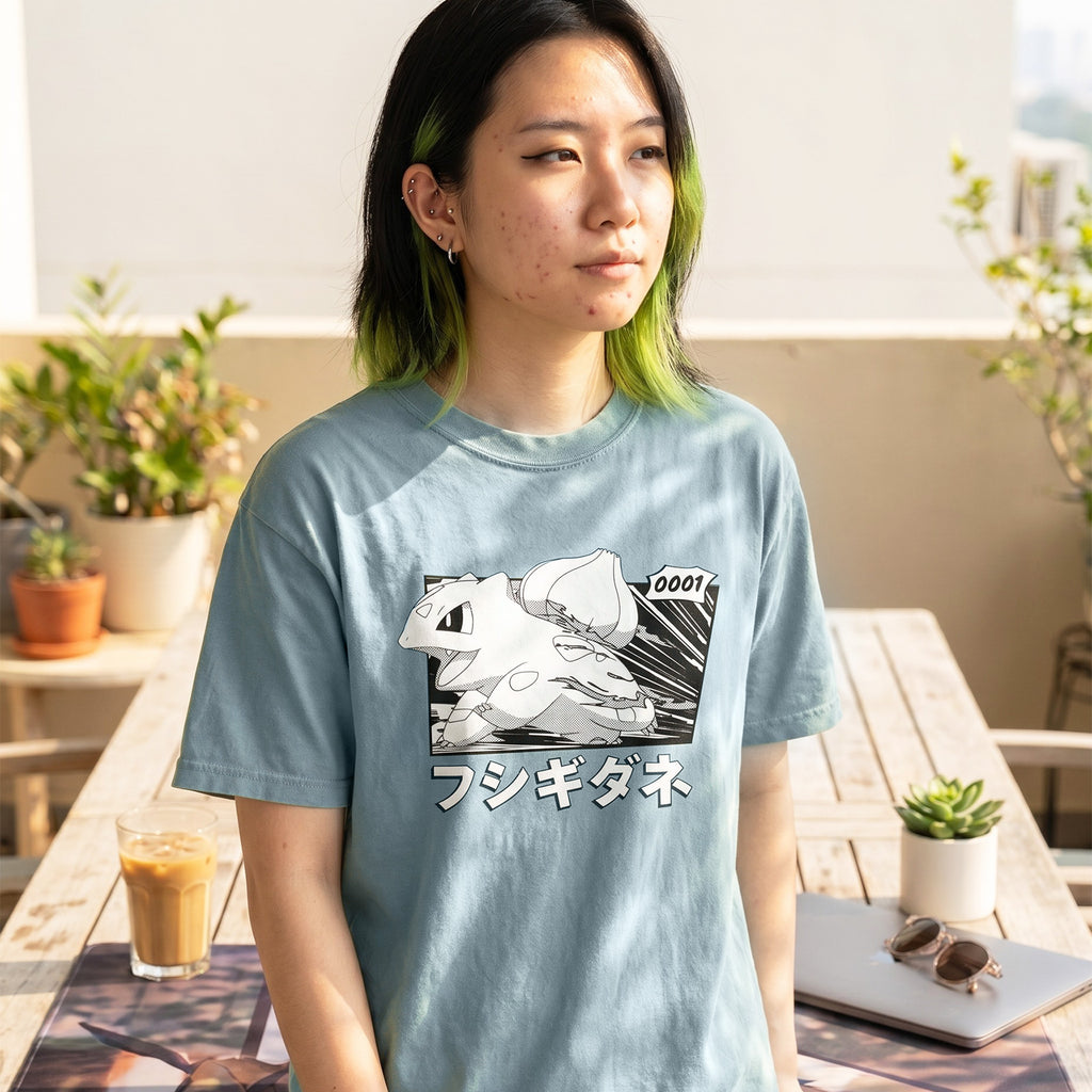 Product image Pokémon - Bulbasaur Katakana Vintage T-Shirt