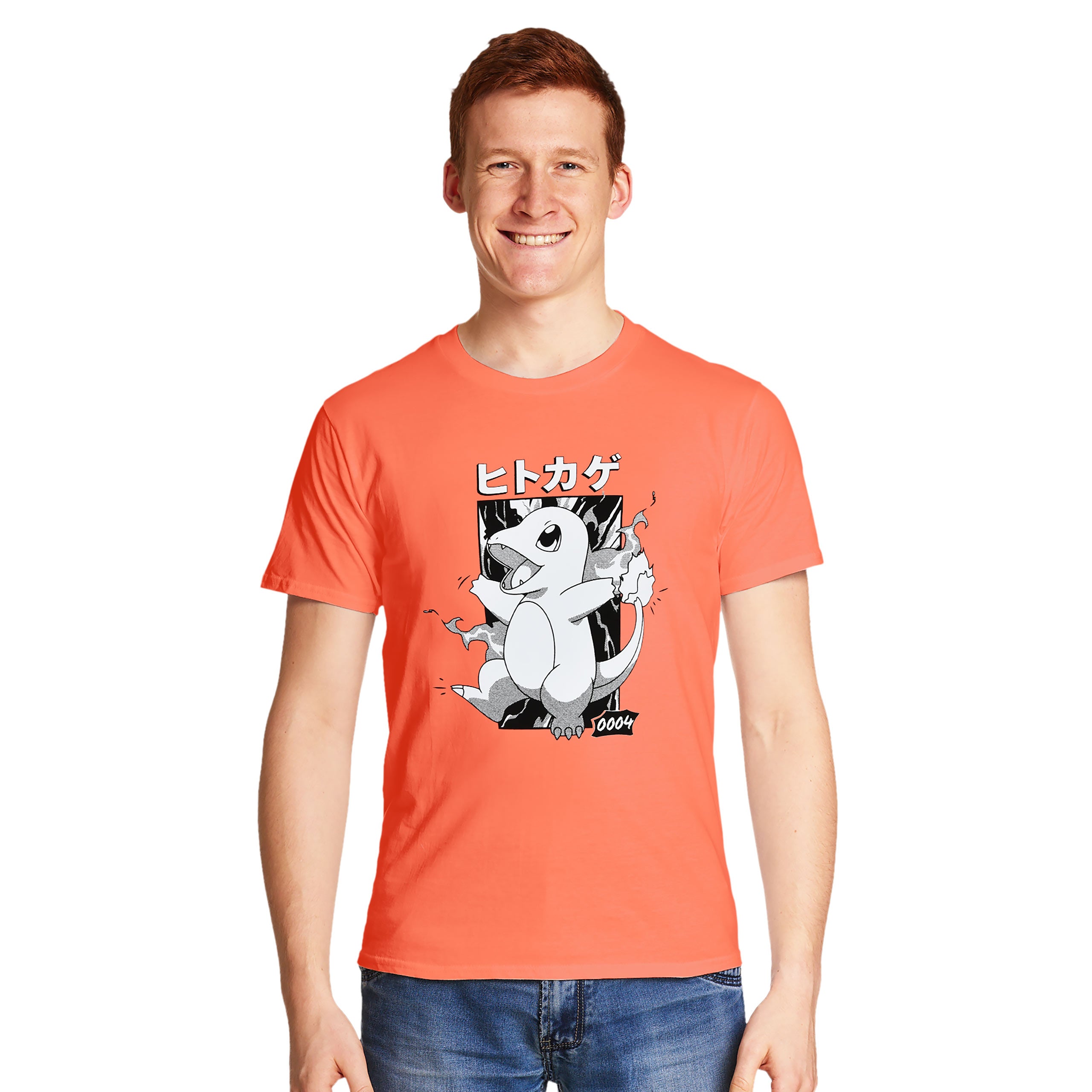 Zdjęcie produktu Pokémon - Koszulka Charmander Katakana Vintage