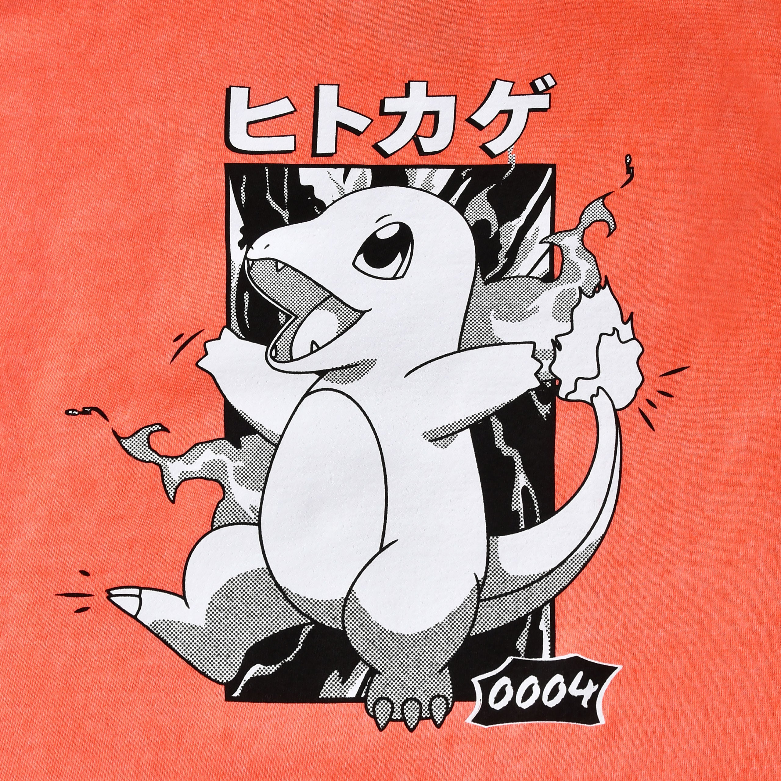 Zdjęcie produktu Pokémon - Koszulka Charmander Katakana Vintage