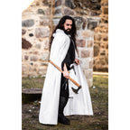 Product image Medieval Templar Knight Cloak Baldwin white-black