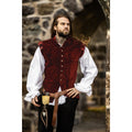 Product image Medieval Noble Velvet Doublet Pierre red