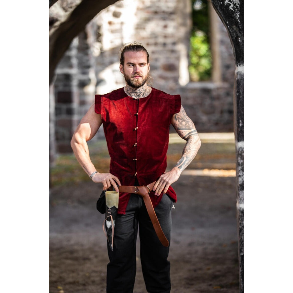 Product image Medieval Padded Velvet Doublet Heinrich Red