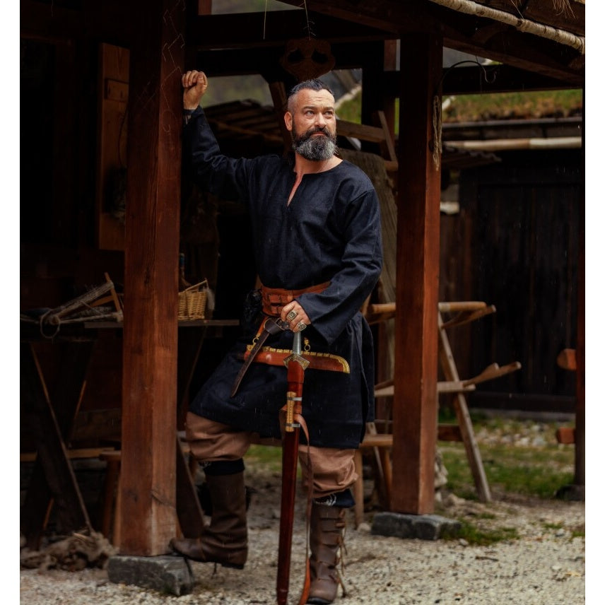 Product image Medieval Viking Wool Tunic Olvisson black