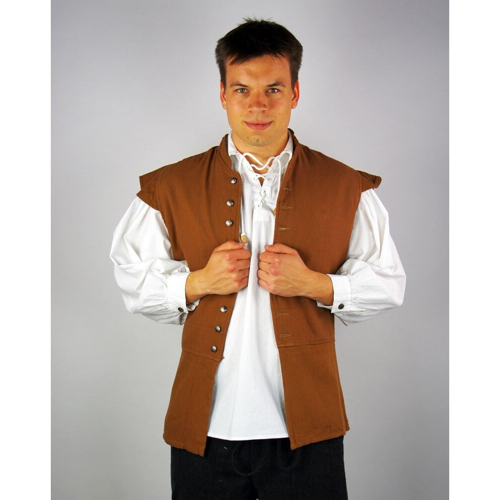 Zdjęcie produktu Średniowieczny klasyczny kaftan Charles tytoniowy brąz