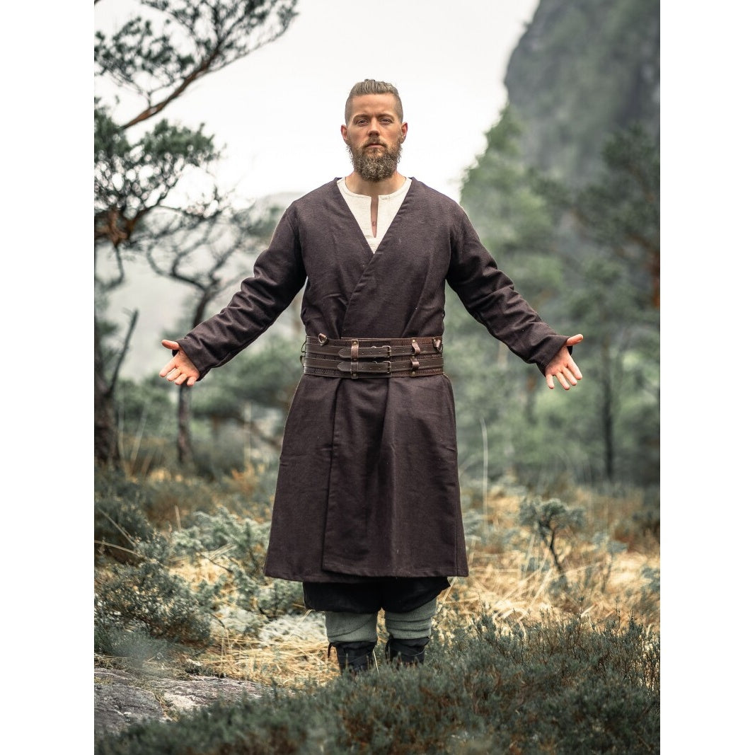 Product image Medieval Wool Wrap Tunic Balder brown