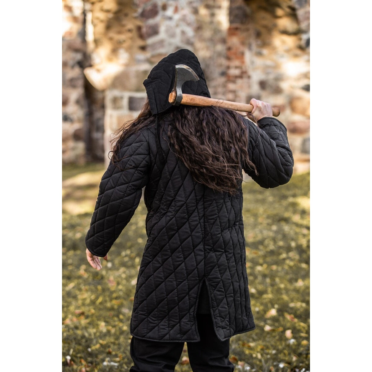 Zdjęcie produktu Średniowieczny kaftan pikowany Nils czarny