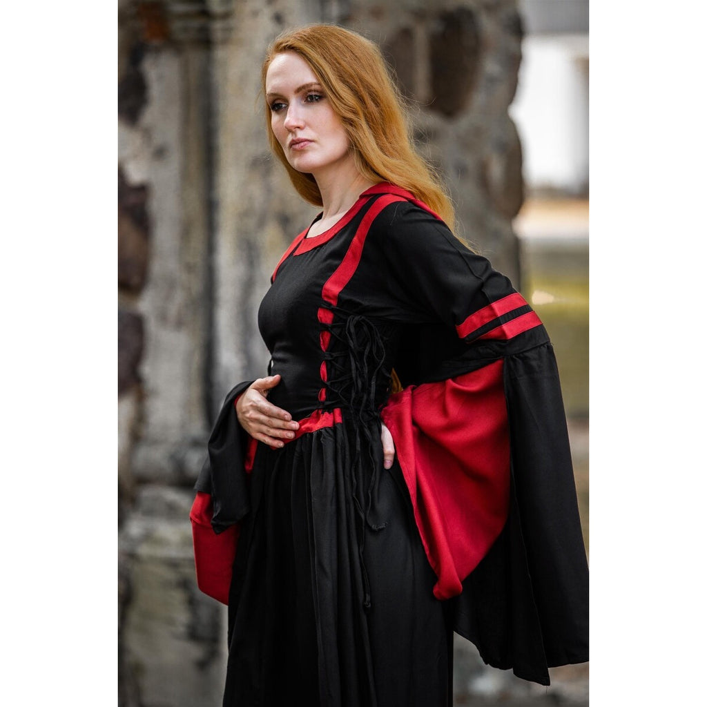Product image Medieval Hooded Dress Isolde black-red