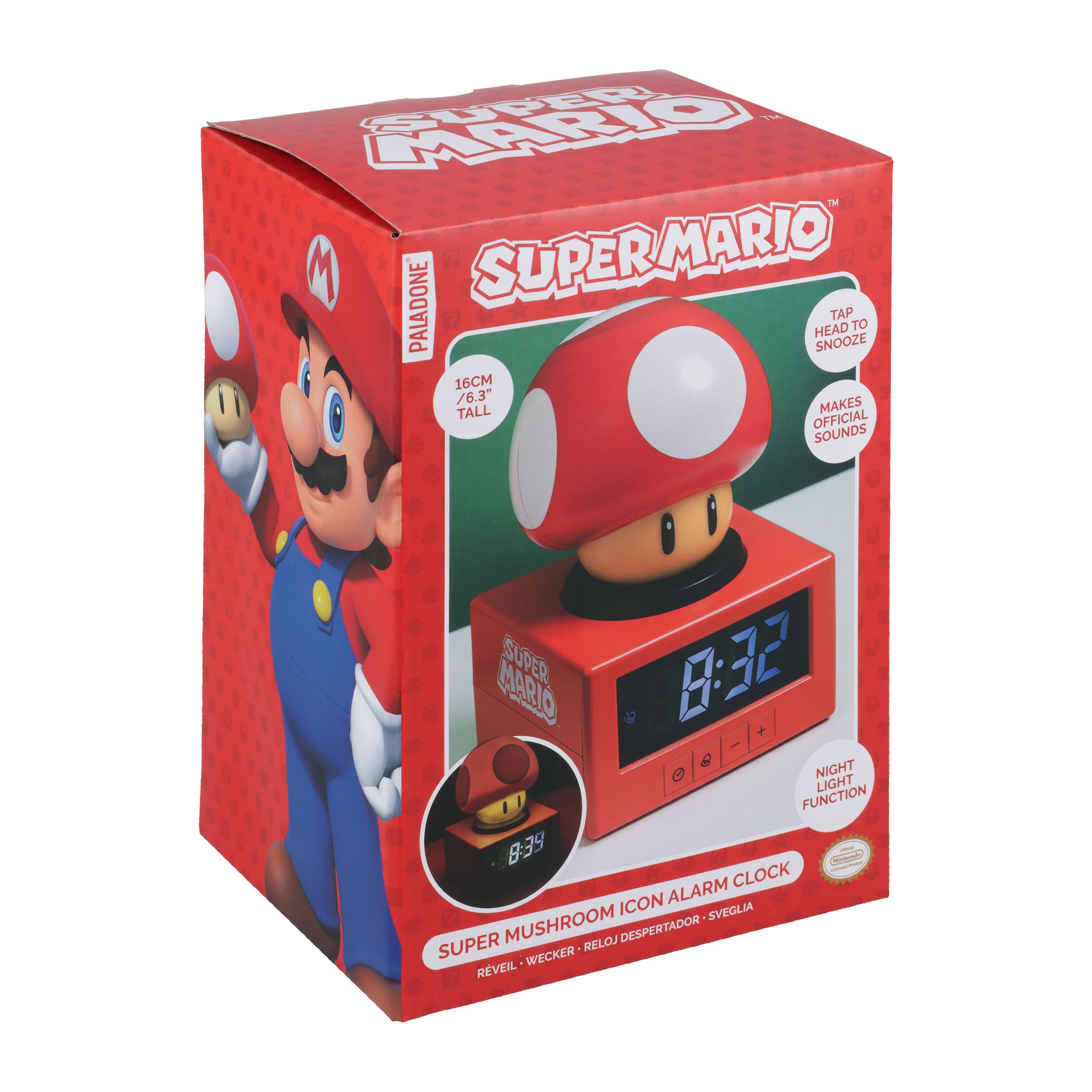 Zdjęcie produktu Super Mario - Budzik Super Grzyb