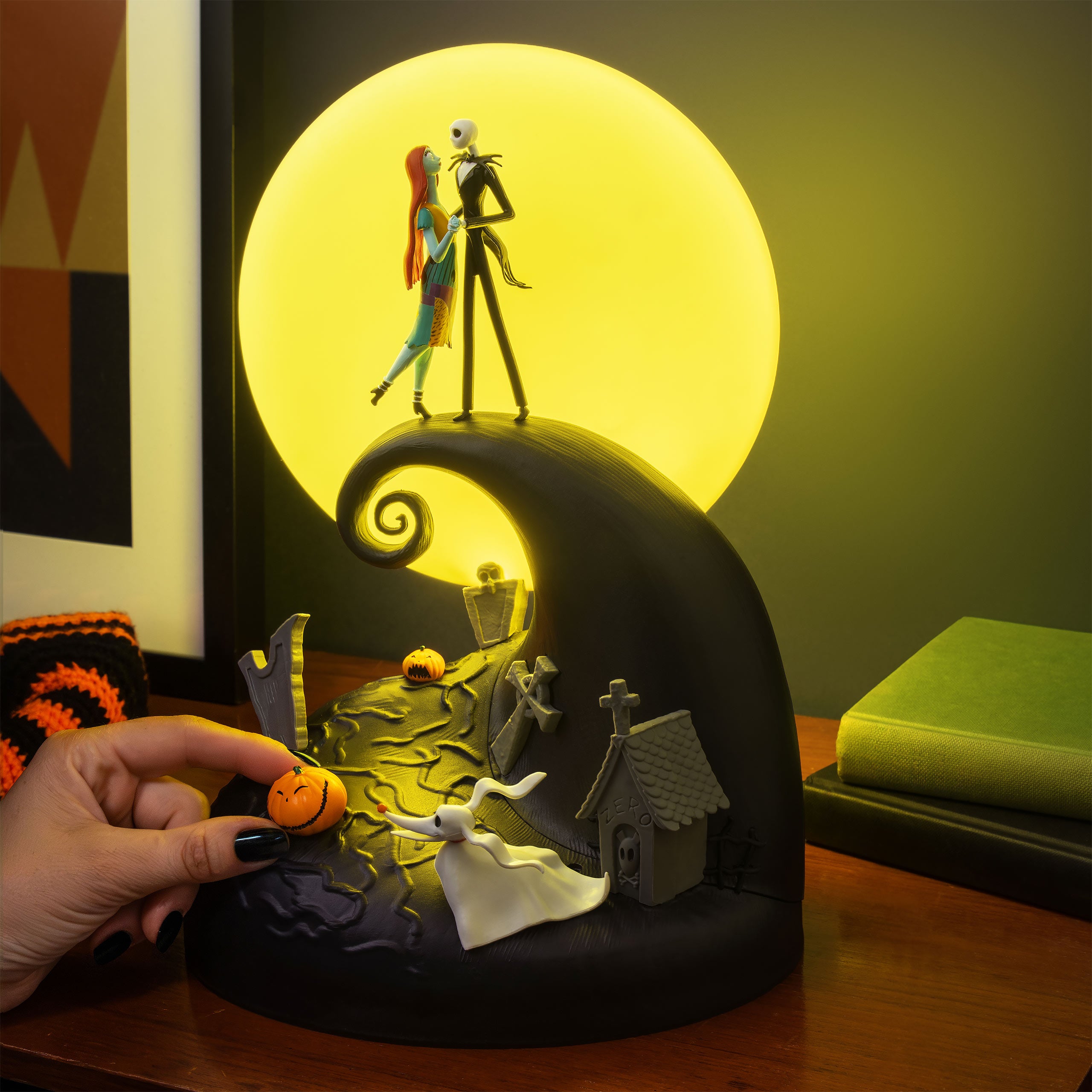 Zdjęcie produktu Nightmare Before Christmas – lampka stołowa diorama Jack i Sally