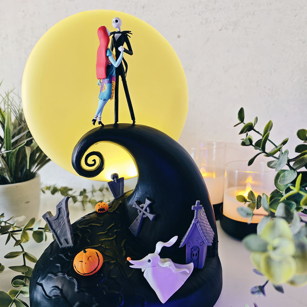 Zdjęcie produktu Nightmare Before Christmas – lampka stołowa diorama Jack i Sally