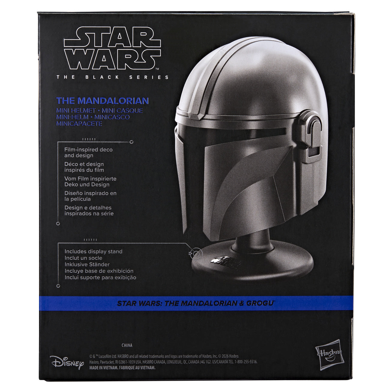 Zdjęcie produktu Star Wars – mini replika hełmu Mandalorianina na podstawce