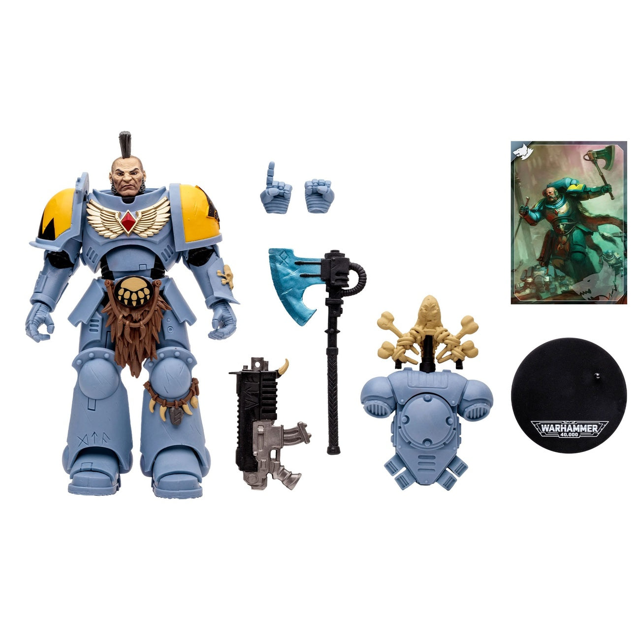 Zdjęcie produktu Warhammer 40k - Space Wolves Wolf Guard figurka akcji 18 cm