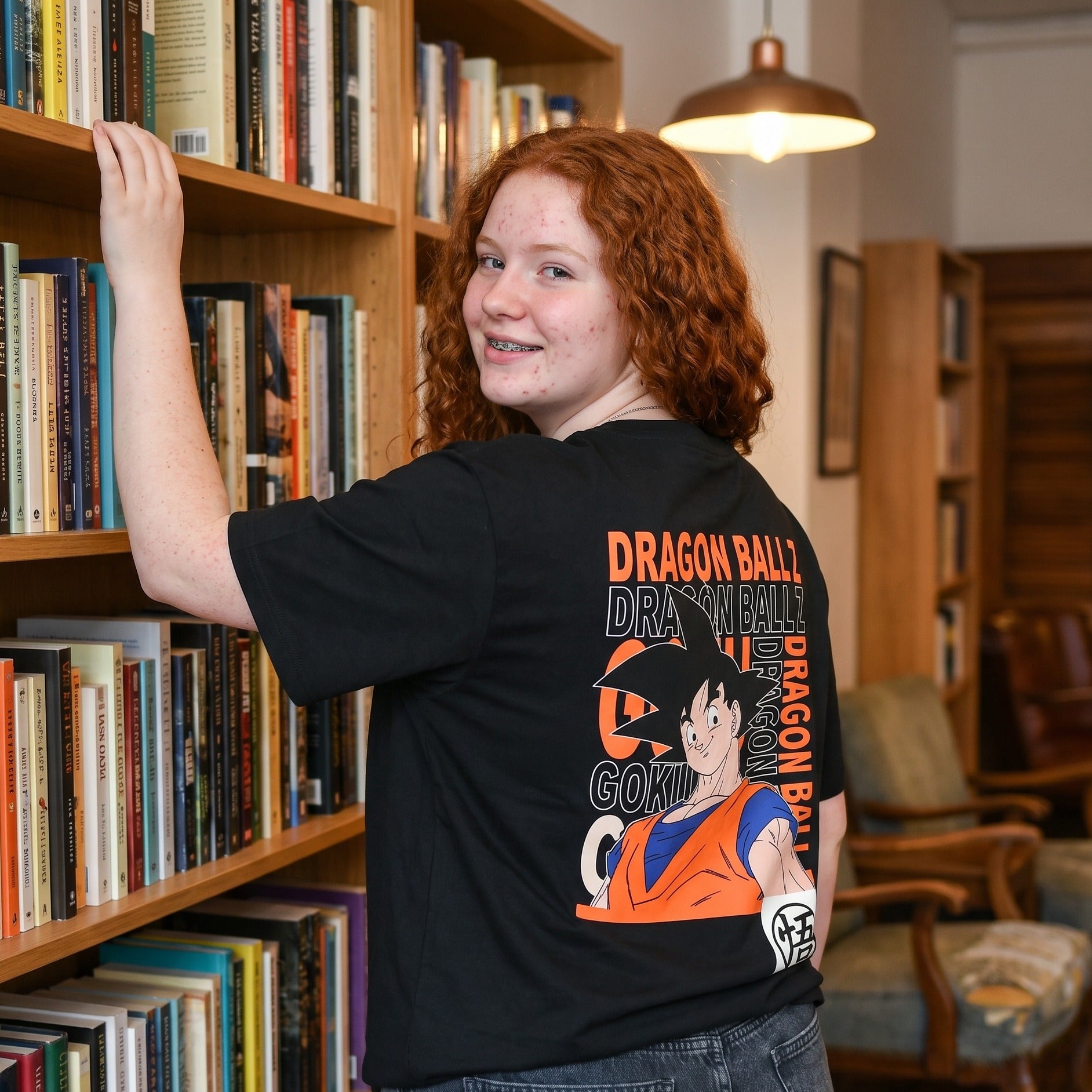 Zdjęcie produktu Dragon Ball Z - Czarna koszulka oversize Goku