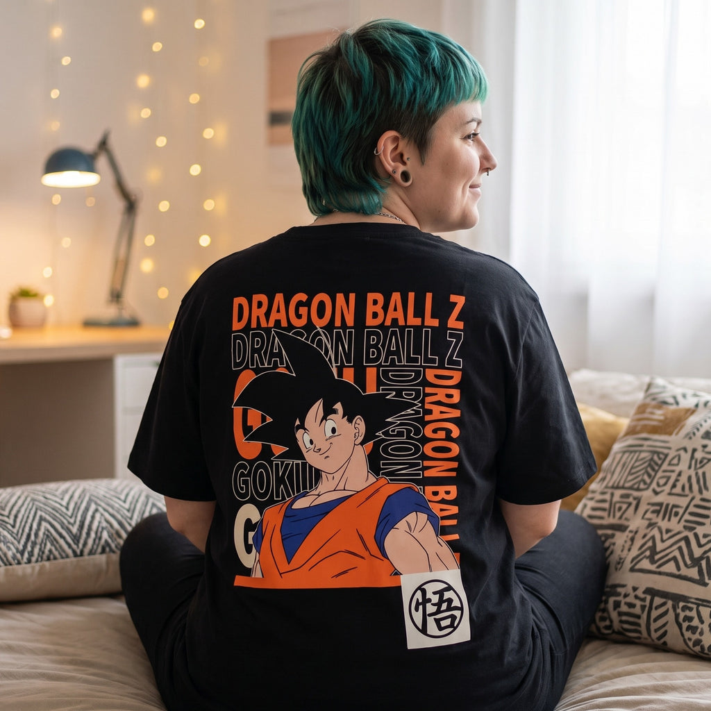 Zdjęcie produktu Dragon Ball Z - Czarna koszulka oversize Goku