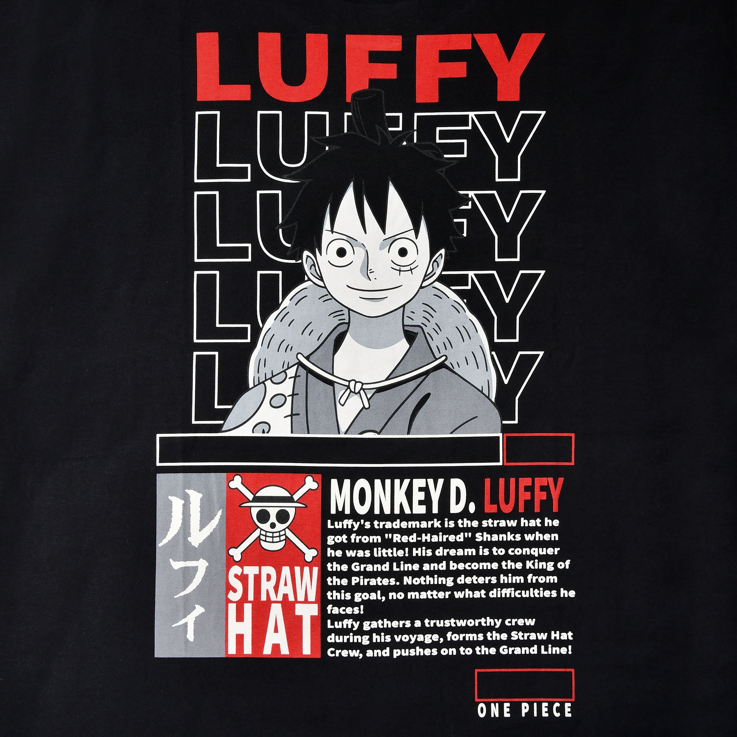 Product image One Piece - Monkey D. Luffy Oversize T-Shirt black