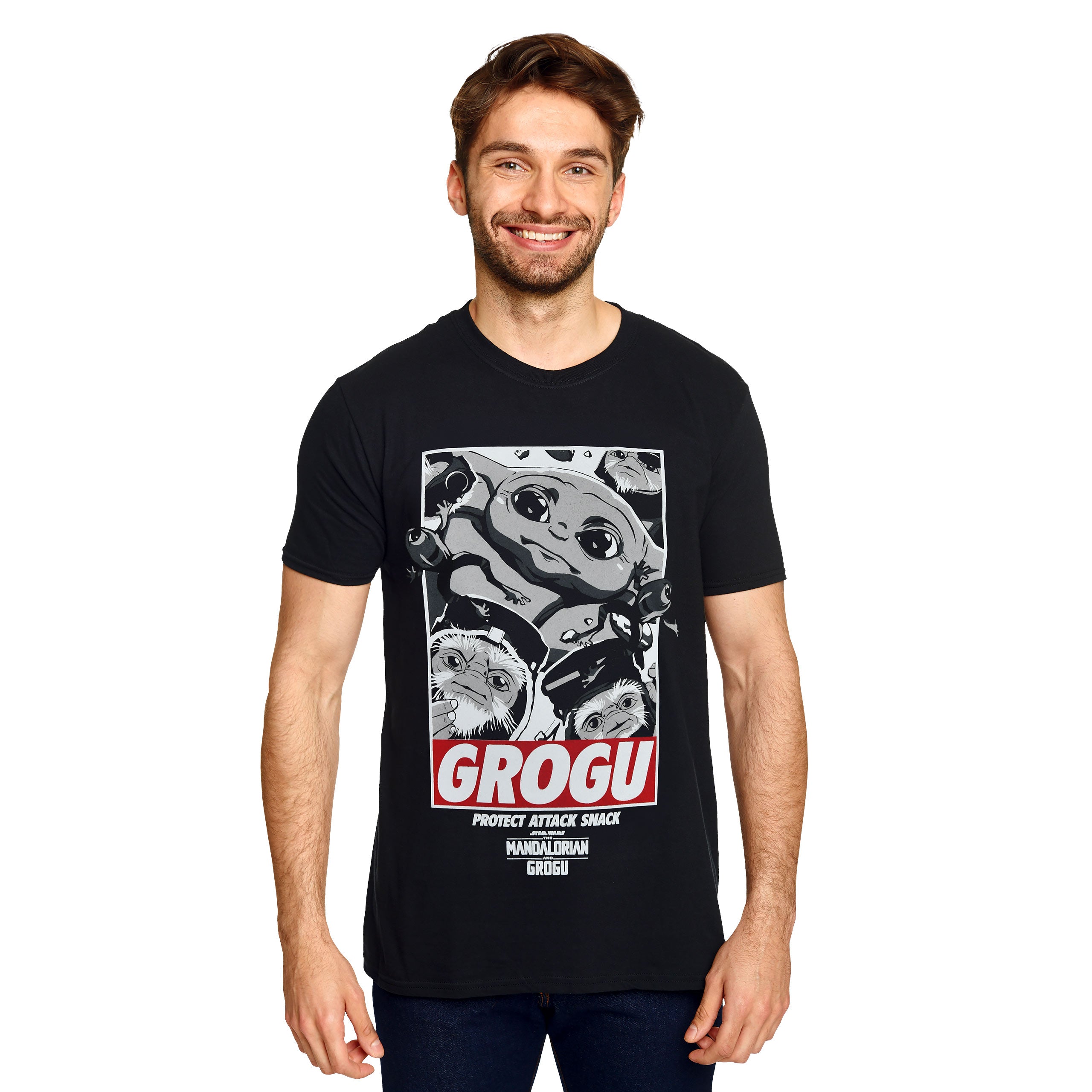 Product image Grogu Protect Attack Snack T-Shirt - Star Wars The Mandalorian