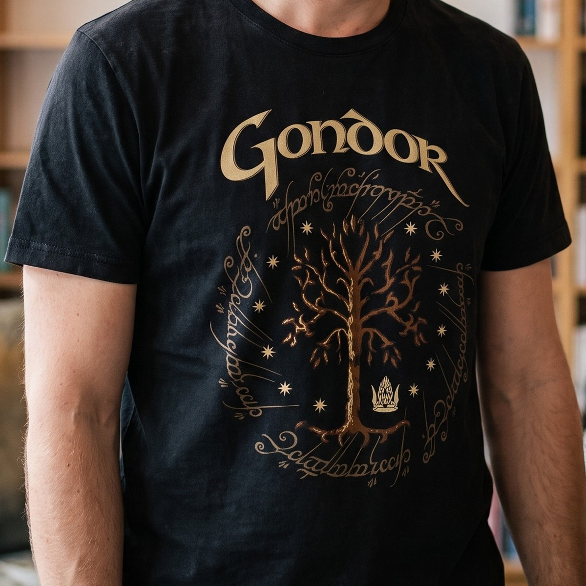 Zdjęcie produktu Władca Pierścieni - czarny T-shirt Gondoru